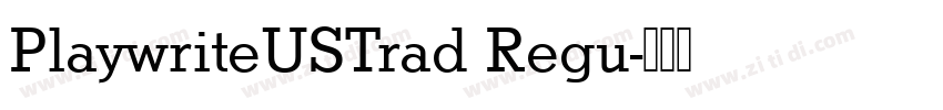 PlaywriteUSTrad Regu字体转换